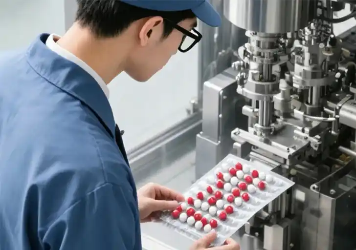 Technician inspecting indexing