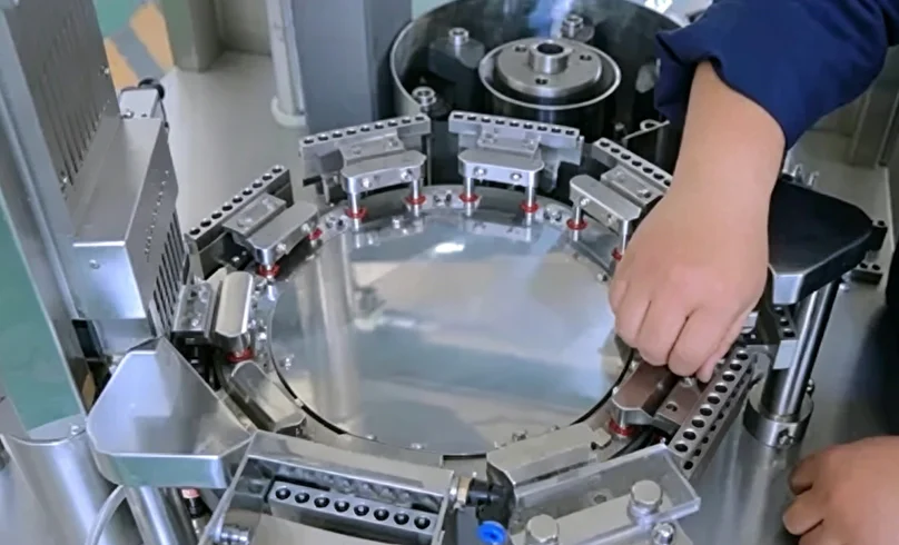 Intermittent rotary indexing filling