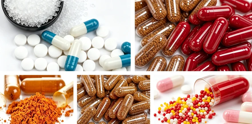 acceptable ranges for powders vs pellets vs granules